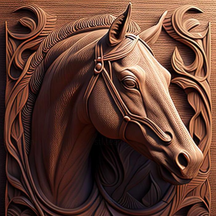 3D model Darley Arabian famous animal (STL)